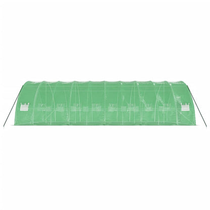 Tuinkas Met Stalen Frame 60 M² 0X6X2,85 M 10 x 6 x 2.85 m Groen