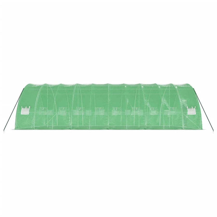 Tuinkas Met Stalen Frame 60 M² 0X6X2,85 M 10 x 6 x 2.85 m Groen