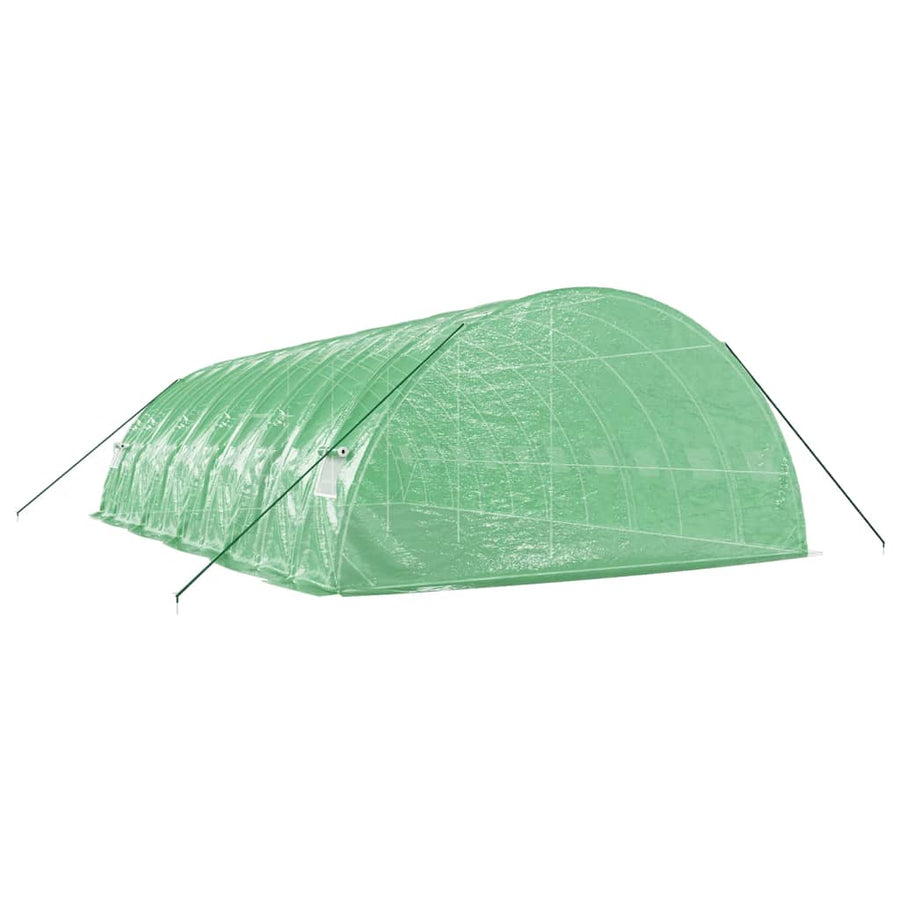 Tuinkas Met Stalen Frame 60 M² 0X6X2,85 M 10 x 6 x 2.85 m Groen