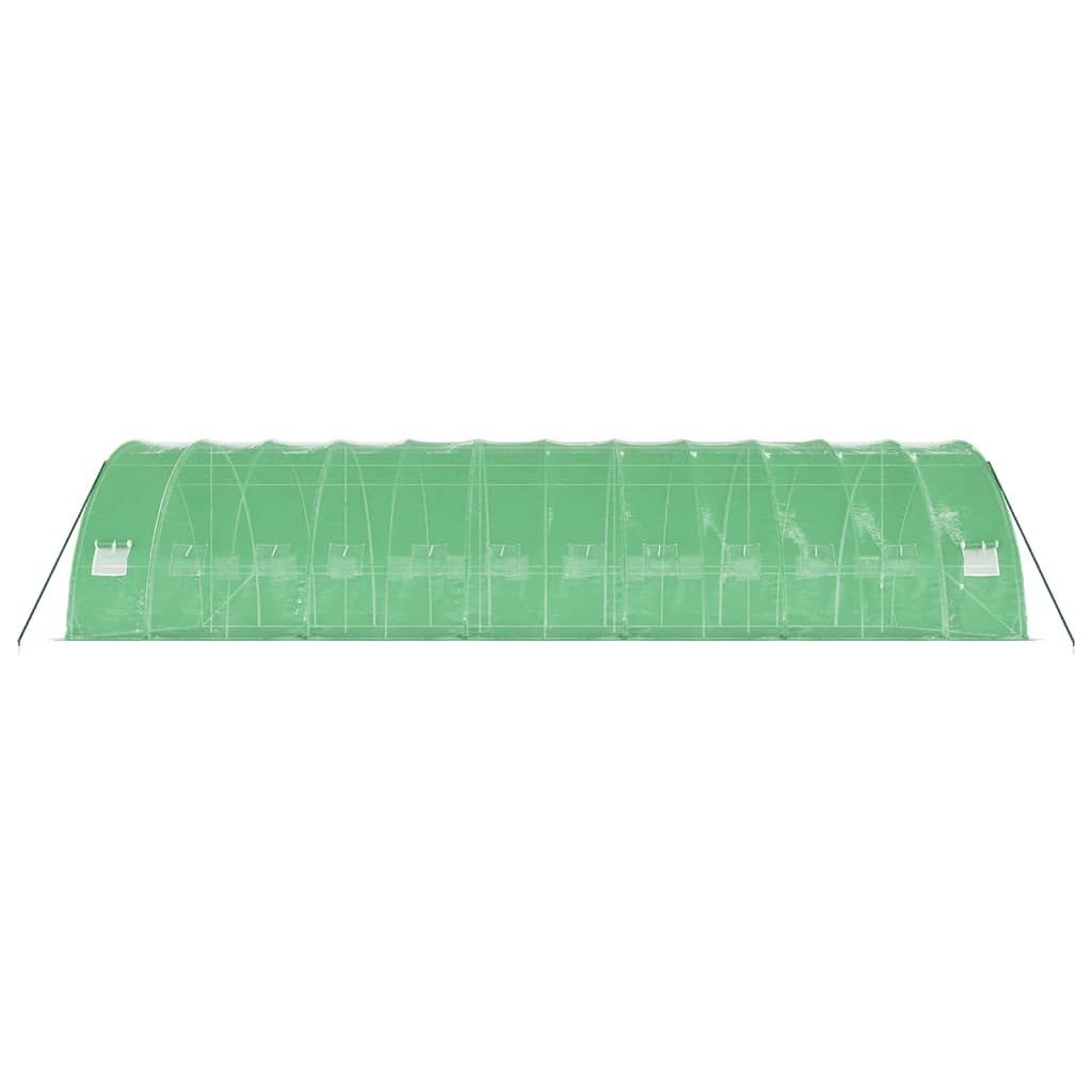 Tuinkas Met Stalen Frame 72 M² 2X6X2,85 M 12 x 6 x 2.85 m Groen