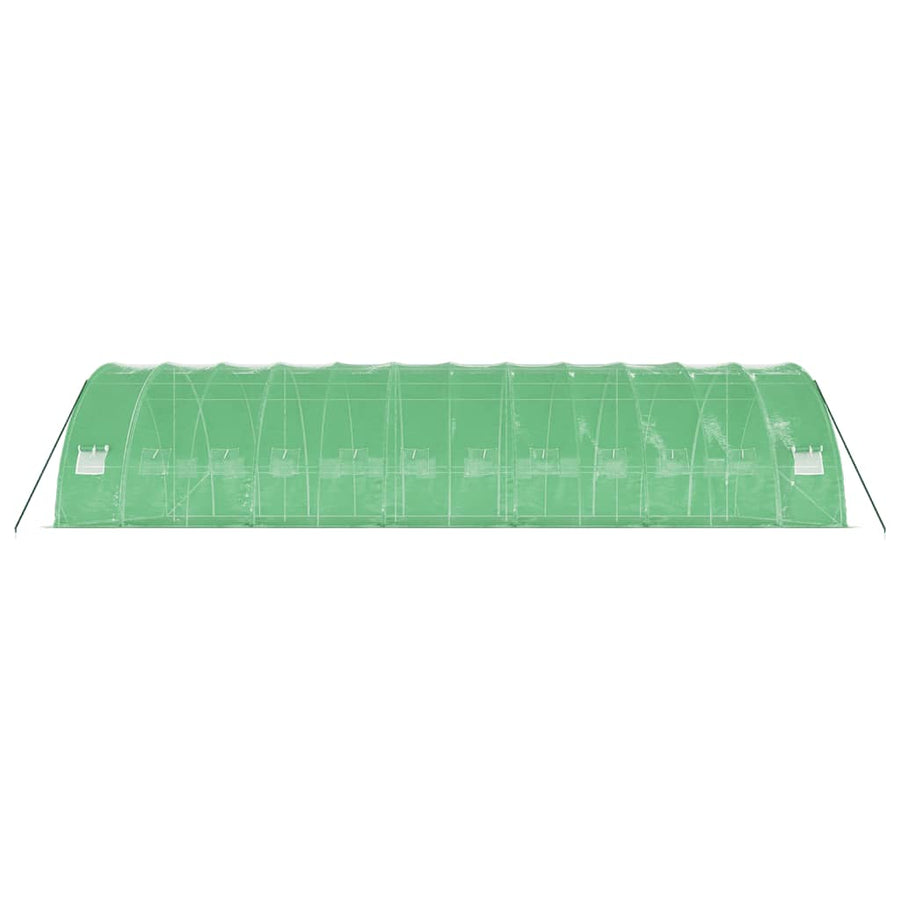 Tuinkas Met Stalen Frame 72 M² 2X6X2,85 M 12 x 6 x 2.85 m Groen