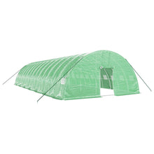 Tuinkas Met Stalen Frame 84 M² 4X6X2,85 M 14 x 6 x 2.85 m Groen