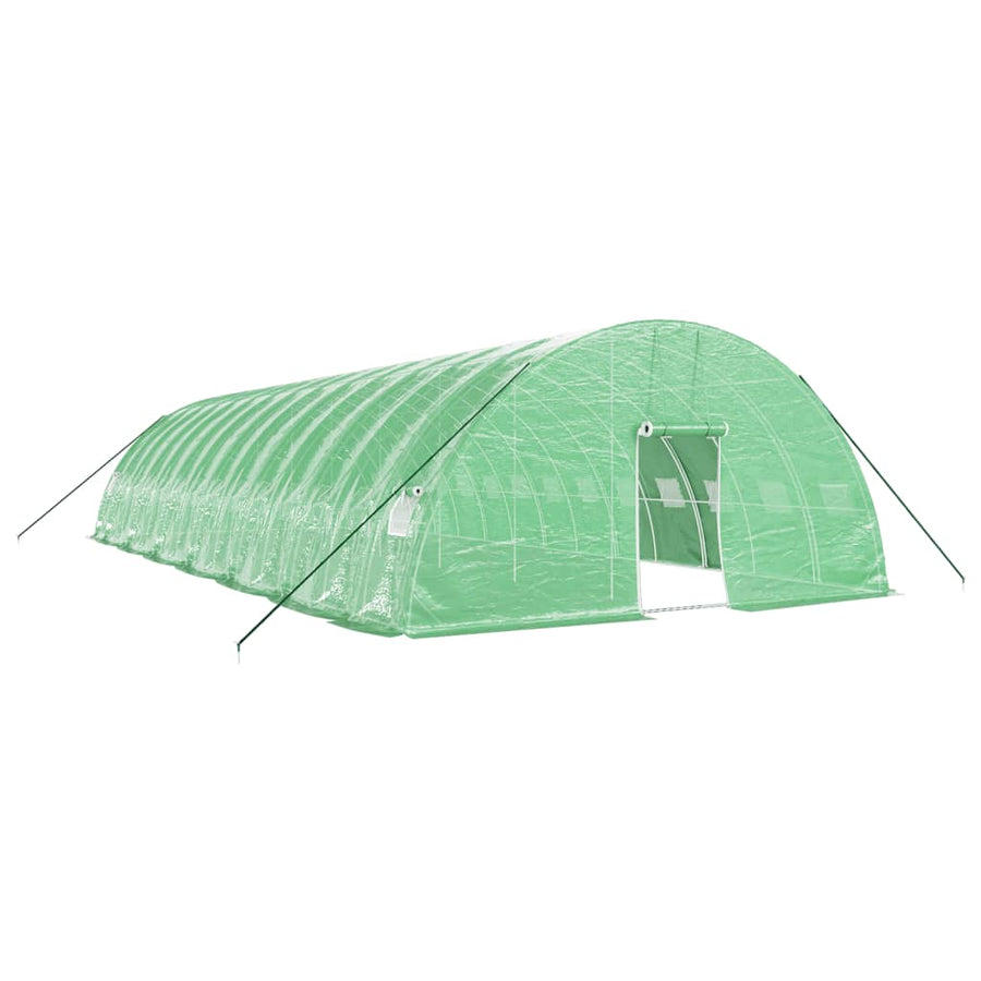 Tuinkas Met Stalen Frame 84 M² 4X6X2,85 M 14 x 6 x 2.85 m Groen