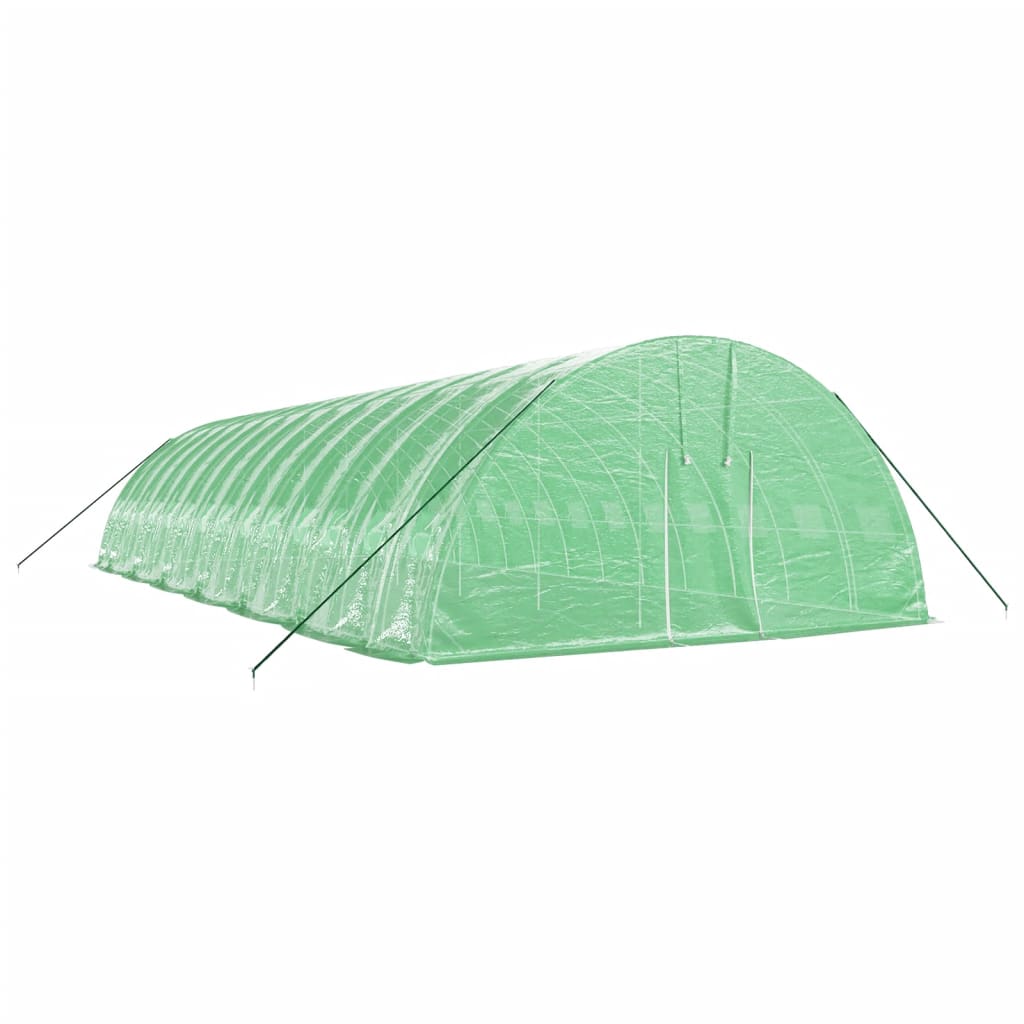 Tuinkas Met Stalen Frame 84 M² 4X6X2,85 M 14 x 6 x 2.85 m Groen
