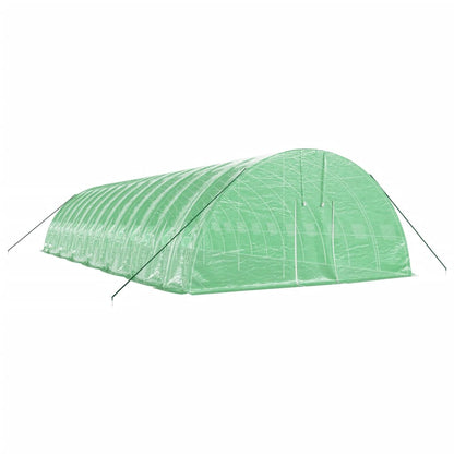 Tuinkas Met Stalen Frame 84 M² 4X6X2,85 M 14 x 6 x 2.85 m Groen