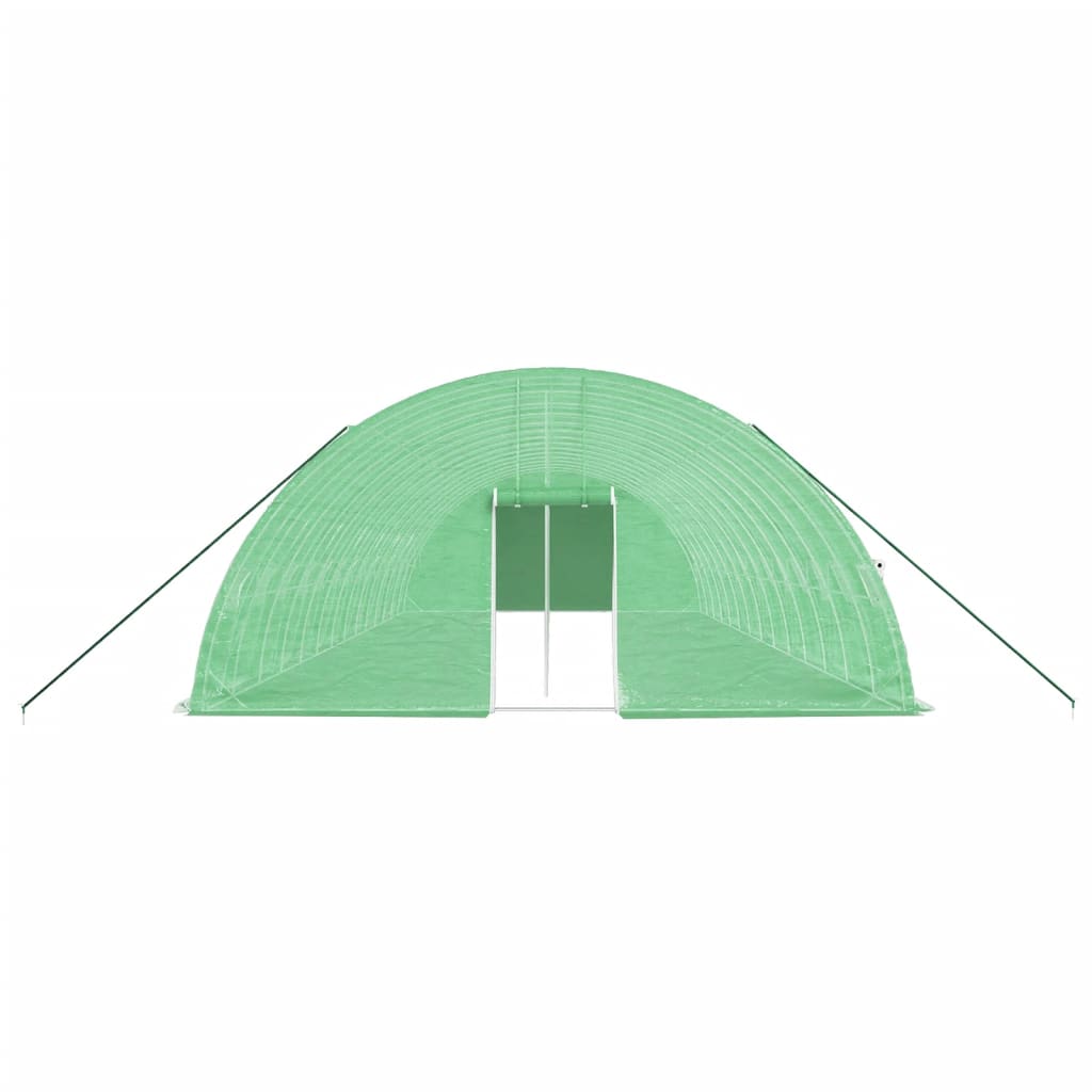 Tuinkas Met Stalen Frame 84 M² 4X6X2,85 M 14 x 6 x 2.85 m Groen
