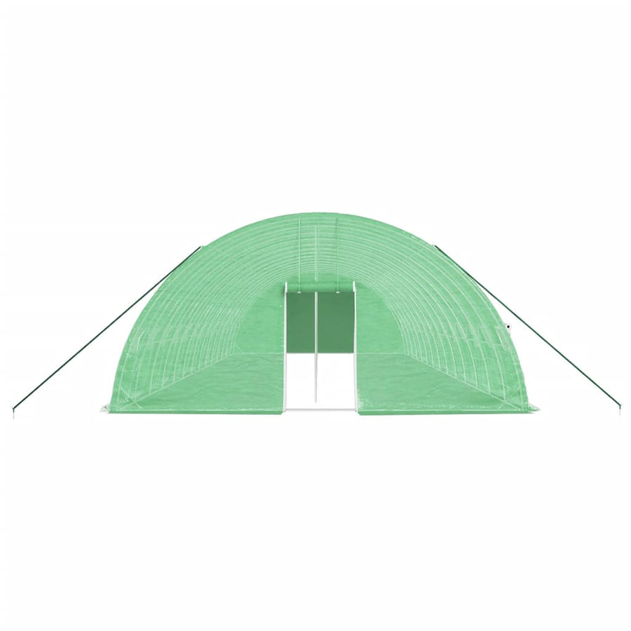Tuinkas Met Stalen Frame 84 M² 4X6X2,85 M 14 x 6 x 2.85 m Groen