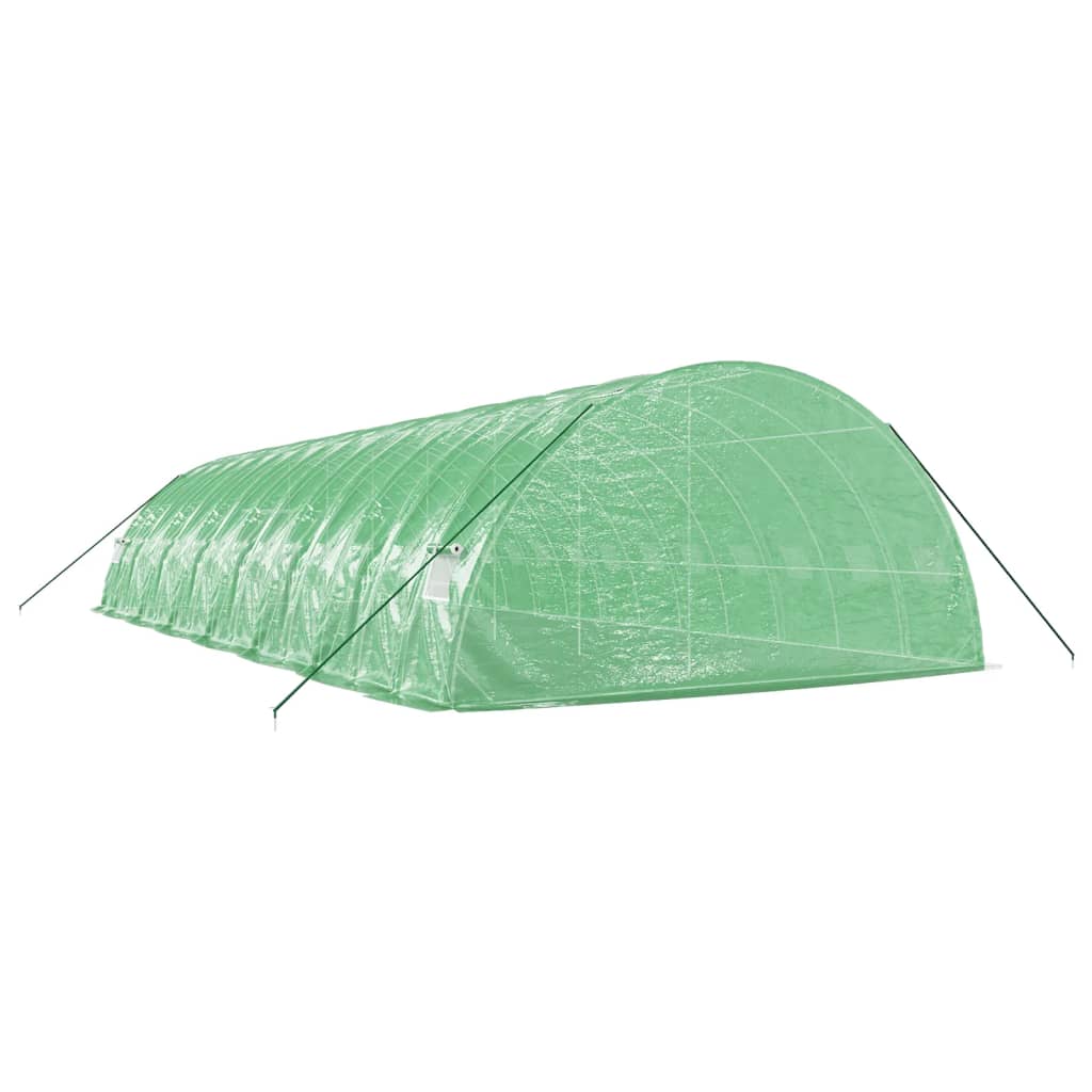 Tuinkas Met Stalen Frame 84 M² 4X6X2,85 M 14 x 6 x 2.85 m Groen