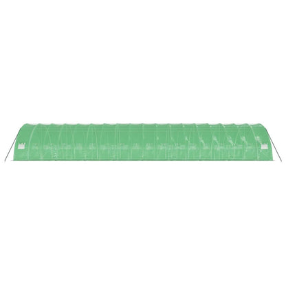 Tuinkas met stalen frame 108 m² 18x6x2,85 m groen
