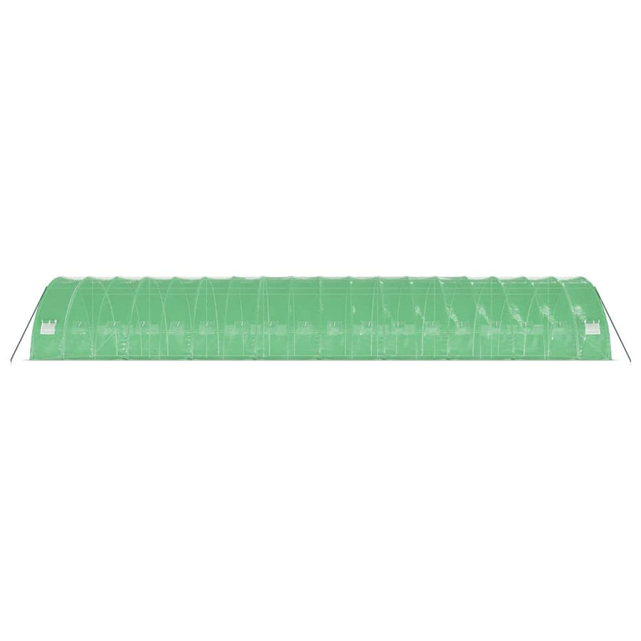 Tuinkas met stalen frame 108 m² 18x6x2,85 m groen