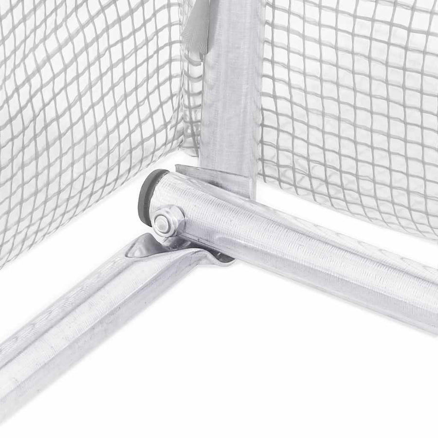 Tuinkas Met Stalen Frame 36 M² 6X6X2,85 M 6 x 6 x 2.85 m Wit