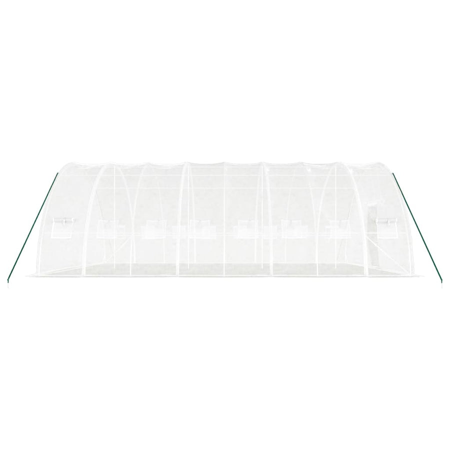 Tuinkas Met Stalen Frame 48 M² 8X6X2,85 M 8 x 6 x 2.85 m Wit