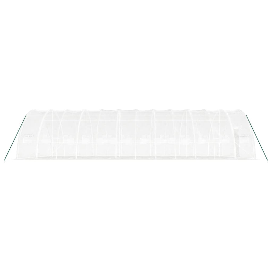 Tuinkas Met Stalen Frame 72 M² 12X6X2,85 M 12 x 6 x 2.85 m Wit
