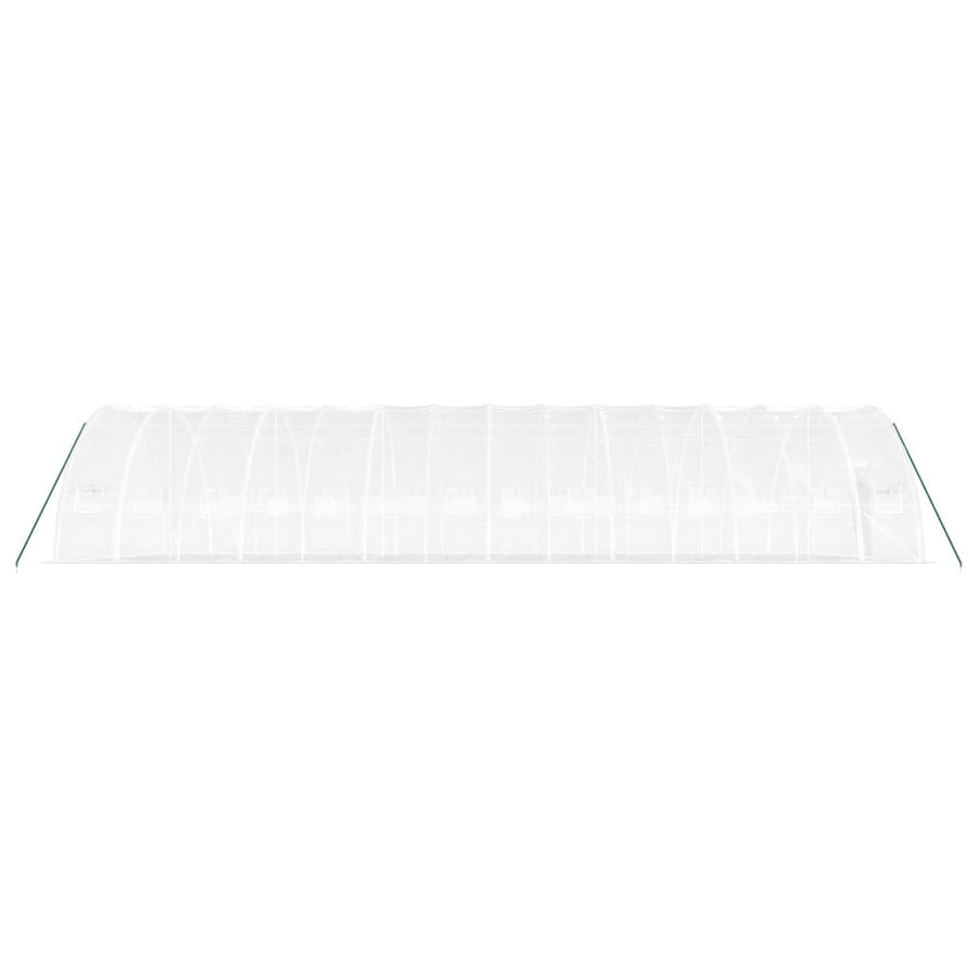 Tuinkas Met Stalen Frame 84 M² 14X6X2,85 M 14 x 6 x 2.85 m Wit