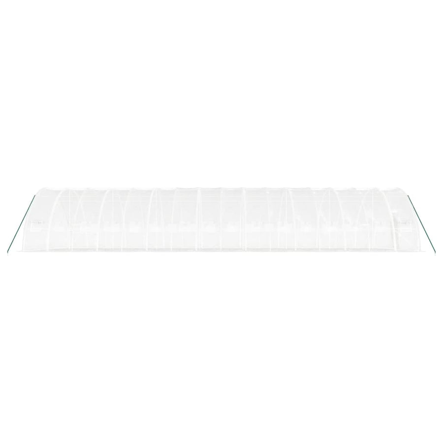 Tuinkas Met Stalen Frame 96 M² 16X6X2,85 M 16 x 6 x 2.85 m Wit