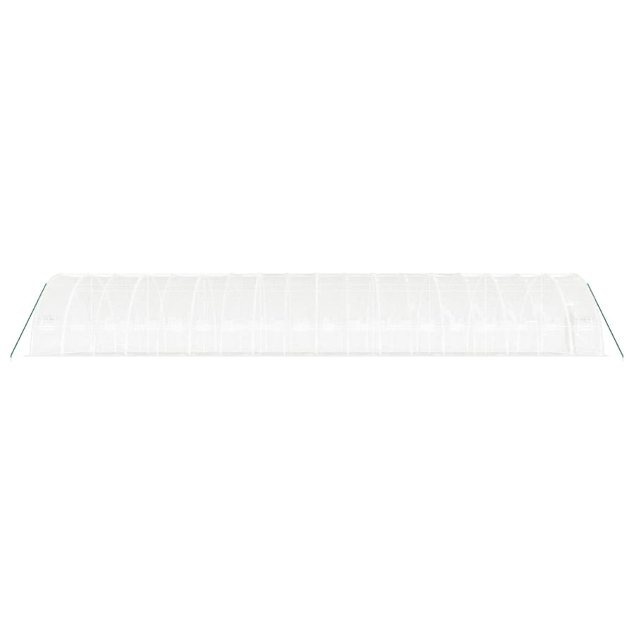 Tuinkas Met Stalen Frame 108 M² 18X6X2,85 M 18 x 6 x 2.85 m Wit