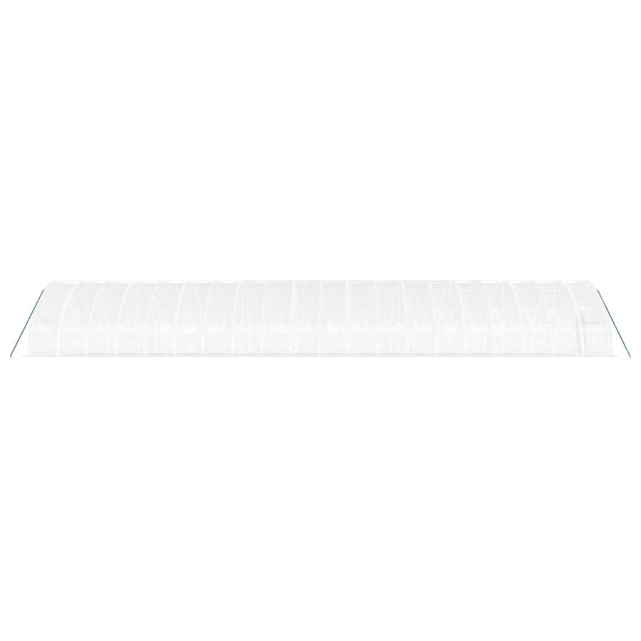 Tuinkas Met Stalen Frame 120 M² 20X6X2,85 M 20 x 6 x 2.85 m Wit