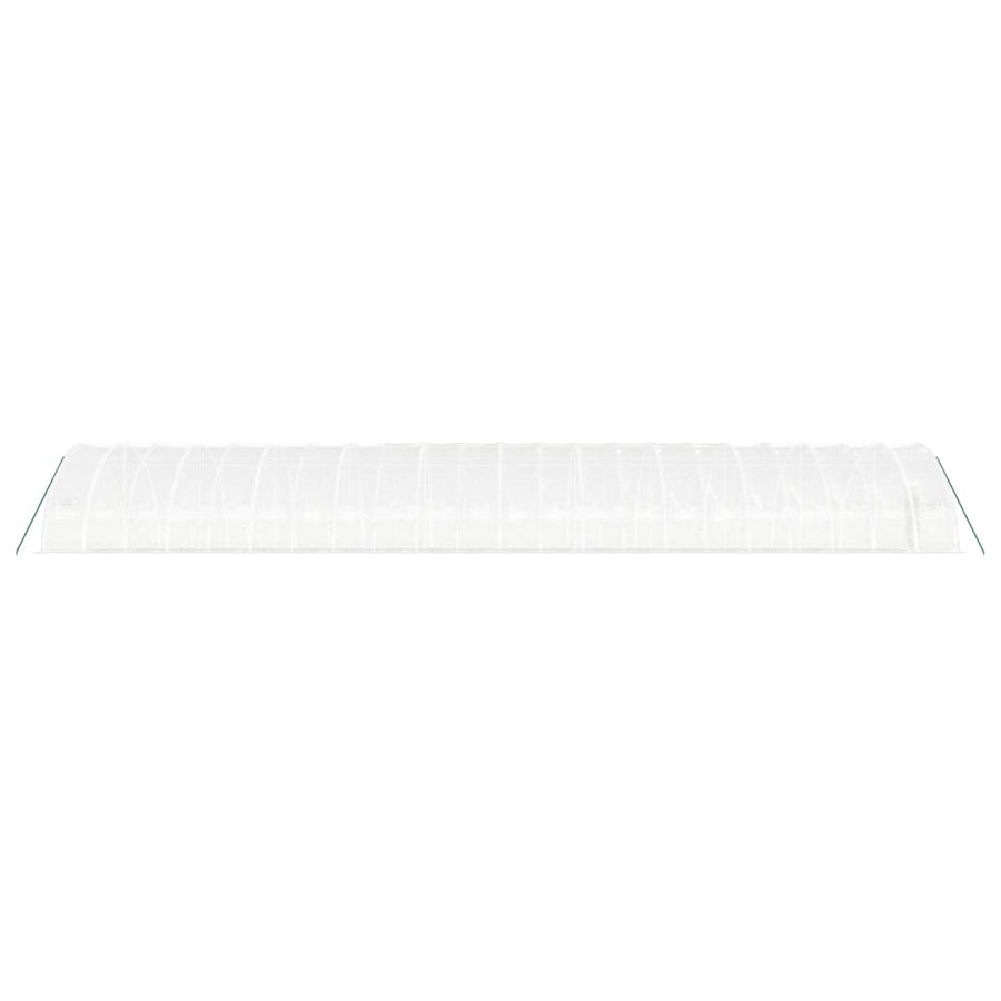Tuinkas Met Stalen Frame 132 M² 22X6X2,85 M 22 x 6 x 2.85 m Wit