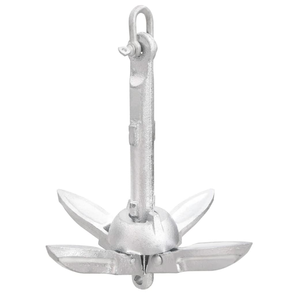 Anker Inklapbaar 0,7 Kg Smeedijzer Zilver 0.7 kg zonder touw