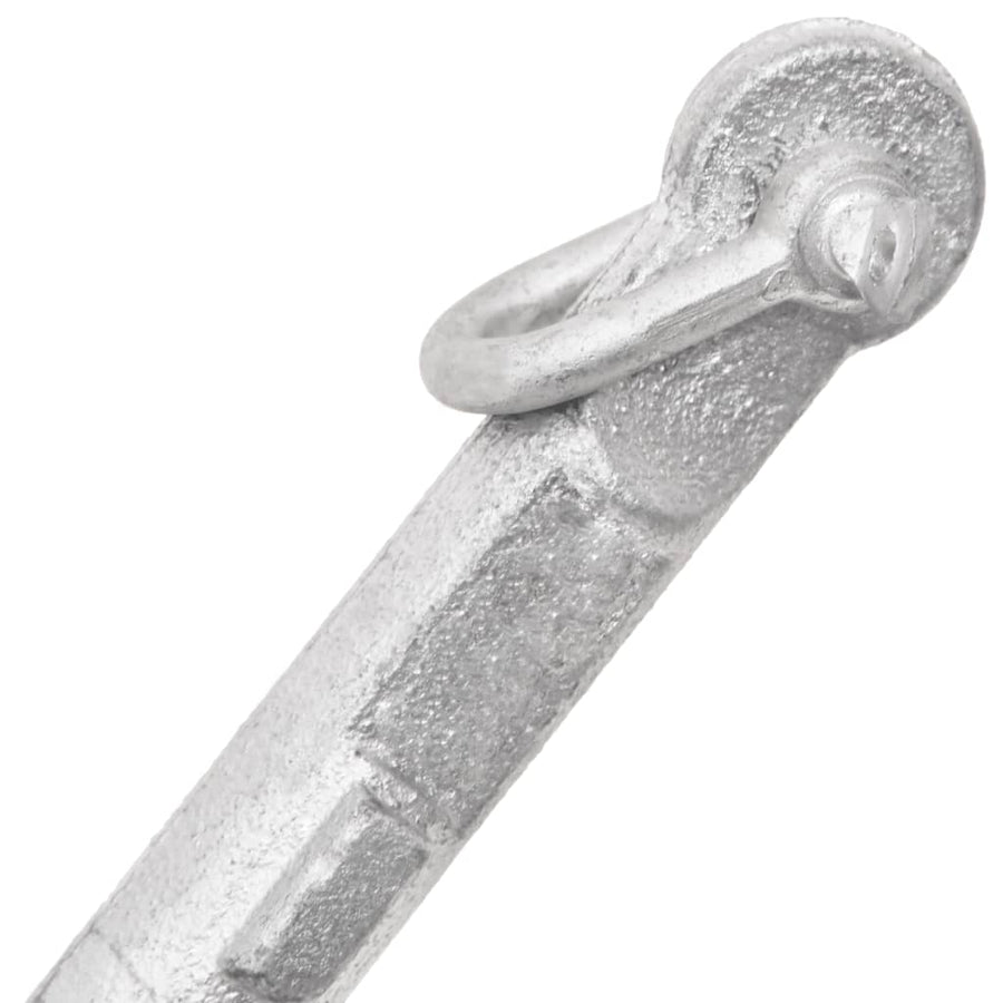 Anker Inklapbaar 0,7 Kg Smeedijzer Zilverkleurig 0.7 kg met touw