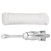 Anker Inklapbaar Smeedijzer Zilverkleurig 6 kg met touw