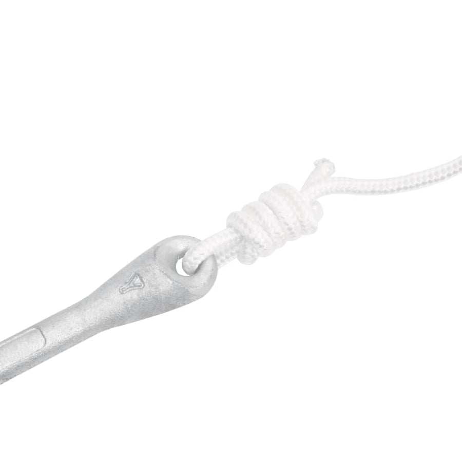 Anker Inklapbaar Smeedijzer Zilverkleurig 6 kg met touw