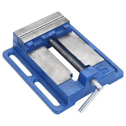 Bankschroef Voor Kolomboormachine Gietijzer Blauw 121 mm