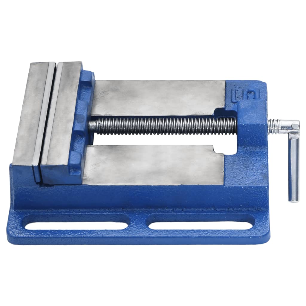 Bankschroef Voor Kolomboormachine Gietijzer Blauw 121 mm