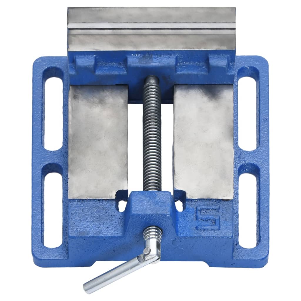 Bankschroef Voor Kolomboormachine Gietijzer Blauw 121 mm