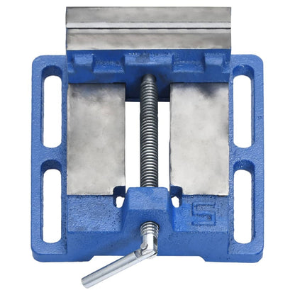Bankschroef Voor Kolomboormachine Gietijzer Blauw 121 mm