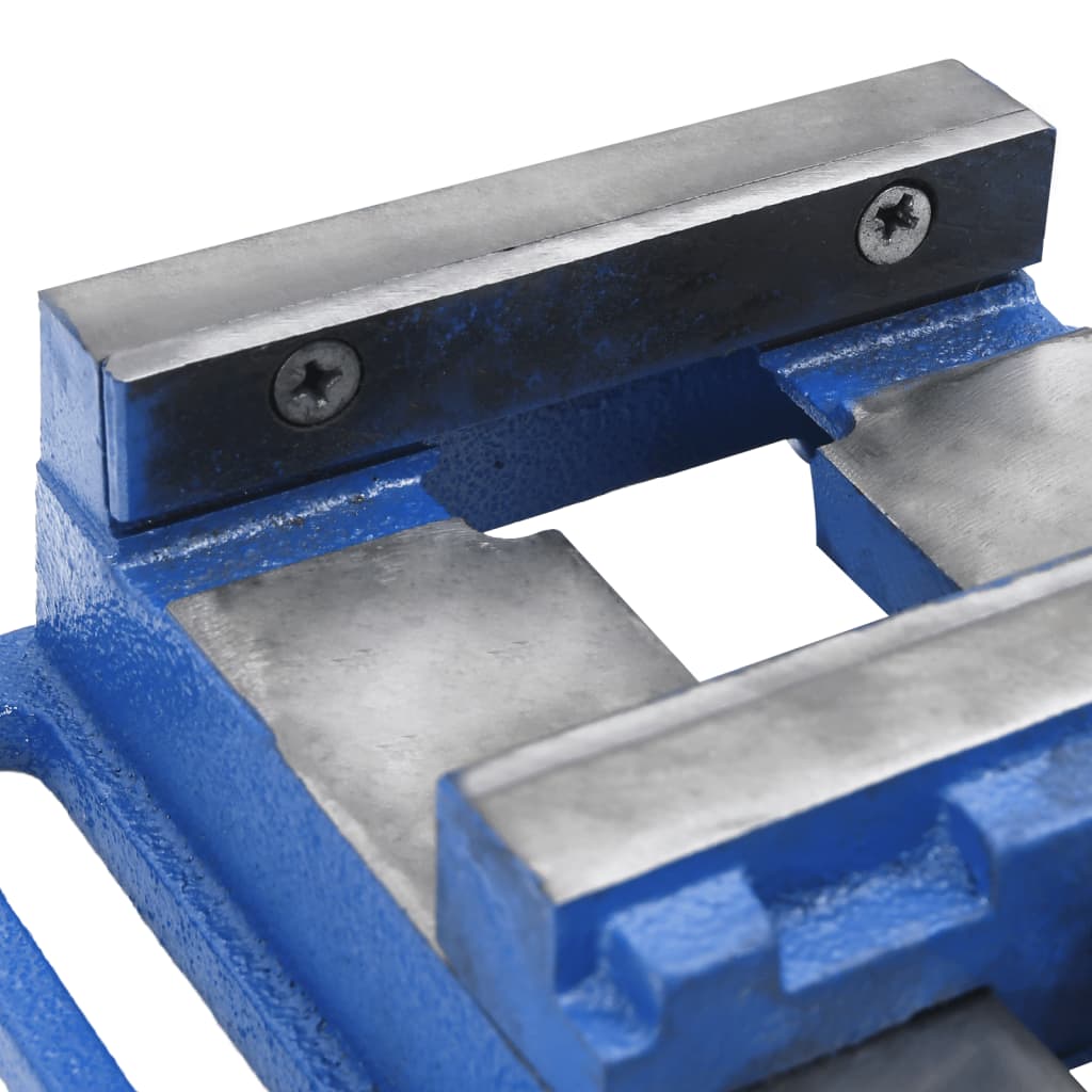 Bankschroef Voor Kolomboormachine Gietijzer Blauw 121 mm