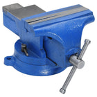 Bankschroef 150 mm gietijzer blauw