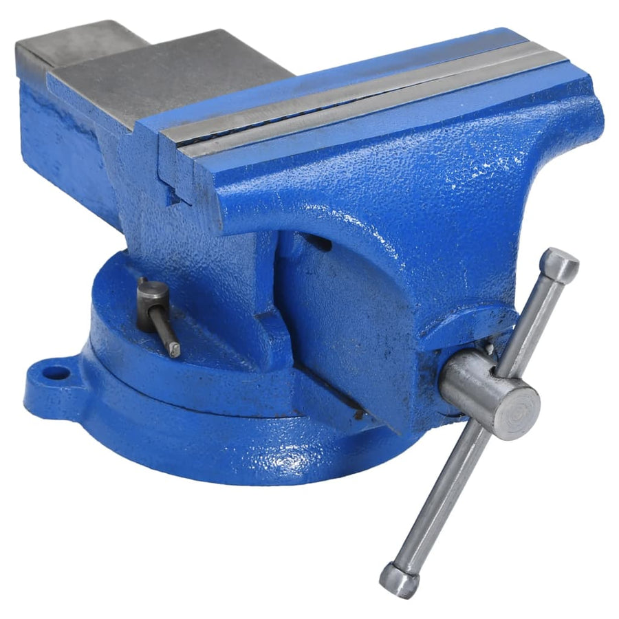 Bankschroef Gietijzer Blauw 150 mm