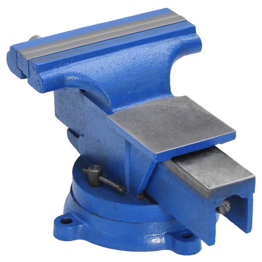 Bankschroef Gietijzer Blauw 150 mm
