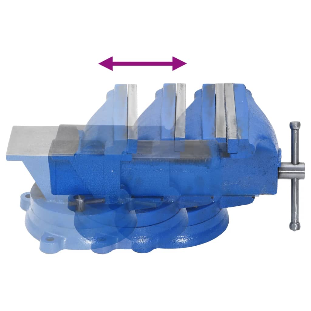 Bankschroef Gietijzer Blauw 150 mm