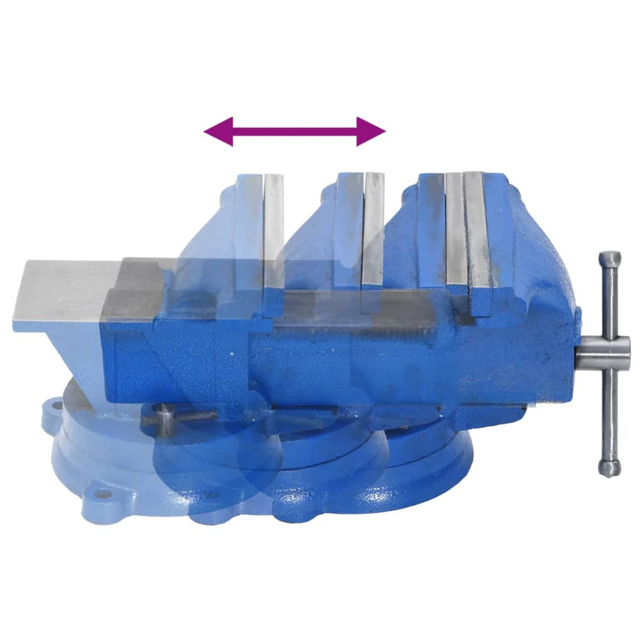 Bankschroef Gietijzer Blauw 150 mm