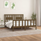 Bedframe Met Hoofdbord Grenenhout 160 x 200 cm Honingbruin