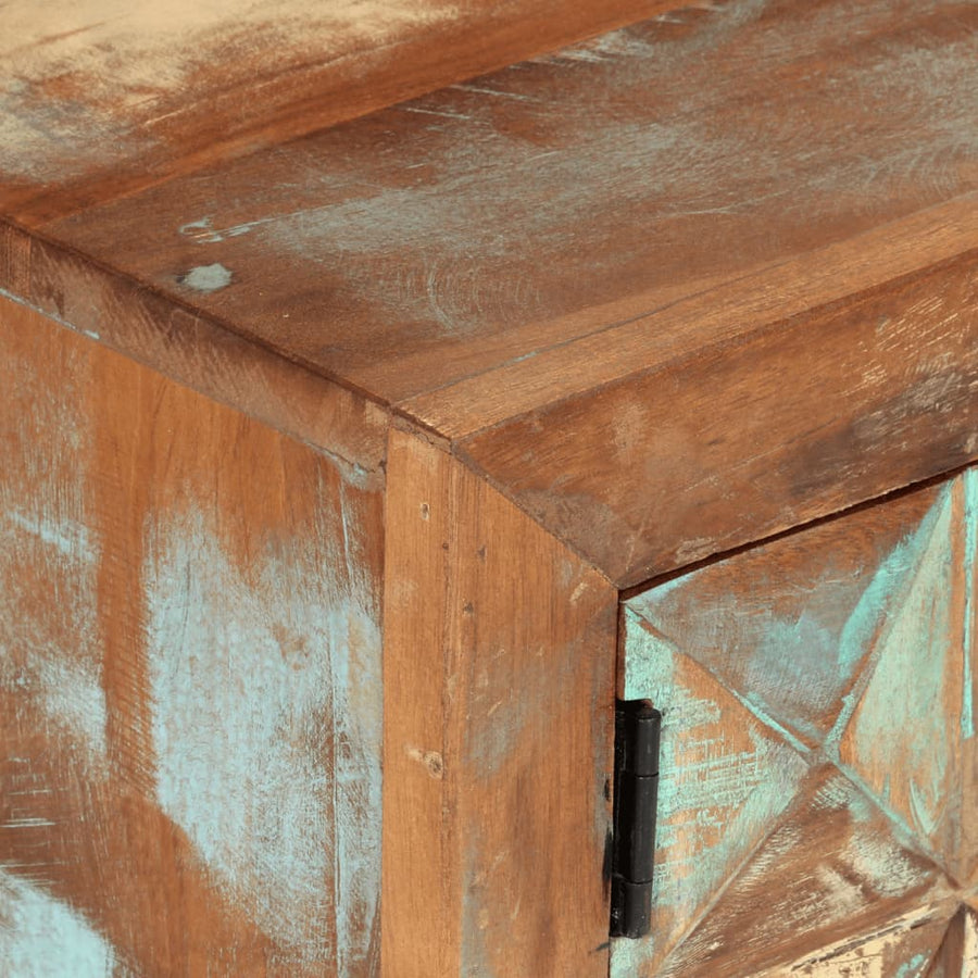 Tv-Meubel 112X30X Massief Gerecycled Hout