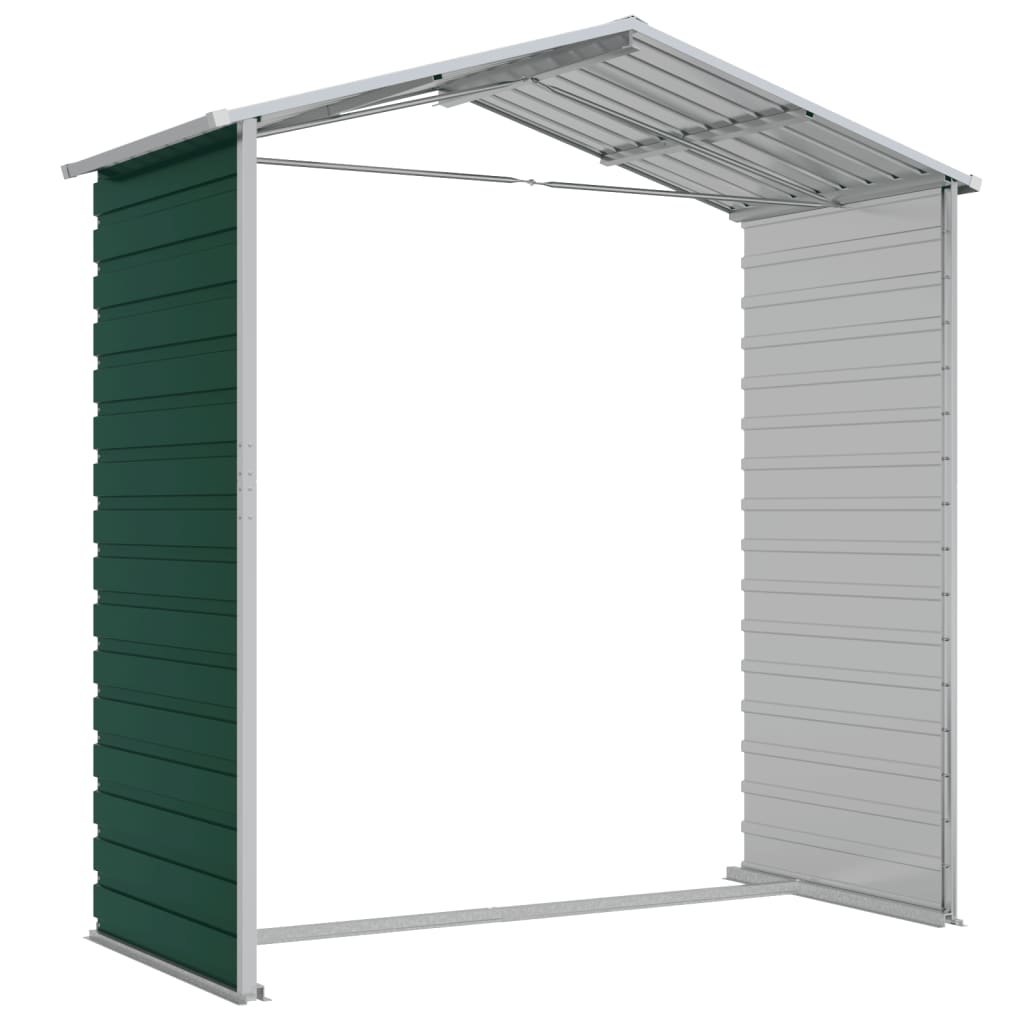 Tuinschuur Gegalvaniseerd Staal 191 x 130 x 198 cm Groen