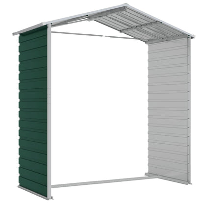 Tuinschuur Gegalvaniseerd Staal 191 x 130 x 198 cm Groen