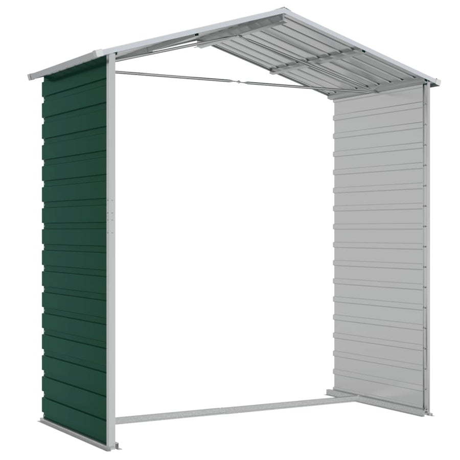 Tuinschuur Gegalvaniseerd Staal 191 x 130 x 198 cm Groen
