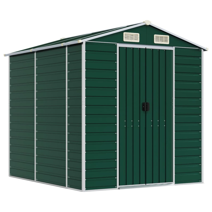 Tuinschuur 191X215X198 Cm Gegalvaniseerd Staal Groen