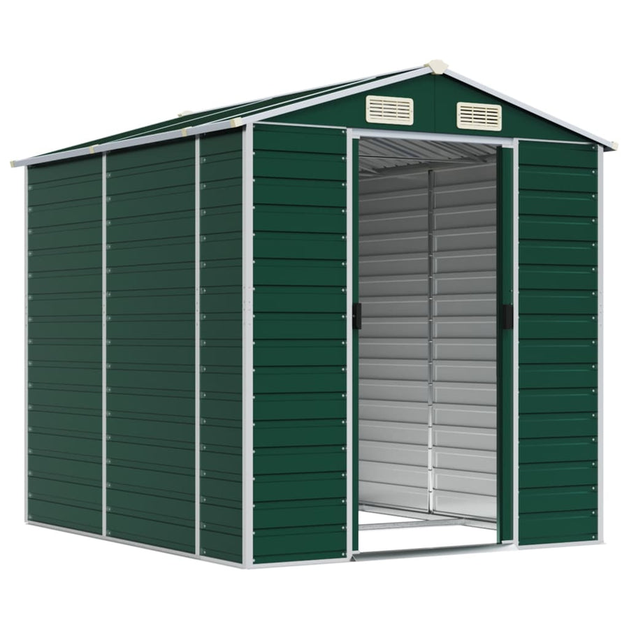 Tuinschuur 191X215X198 Cm Gegalvaniseerd Staal Groen