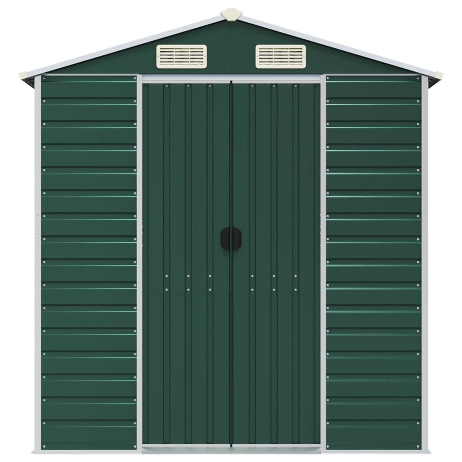 Tuinschuur 191X215X198 Cm Gegalvaniseerd Staal Groen
