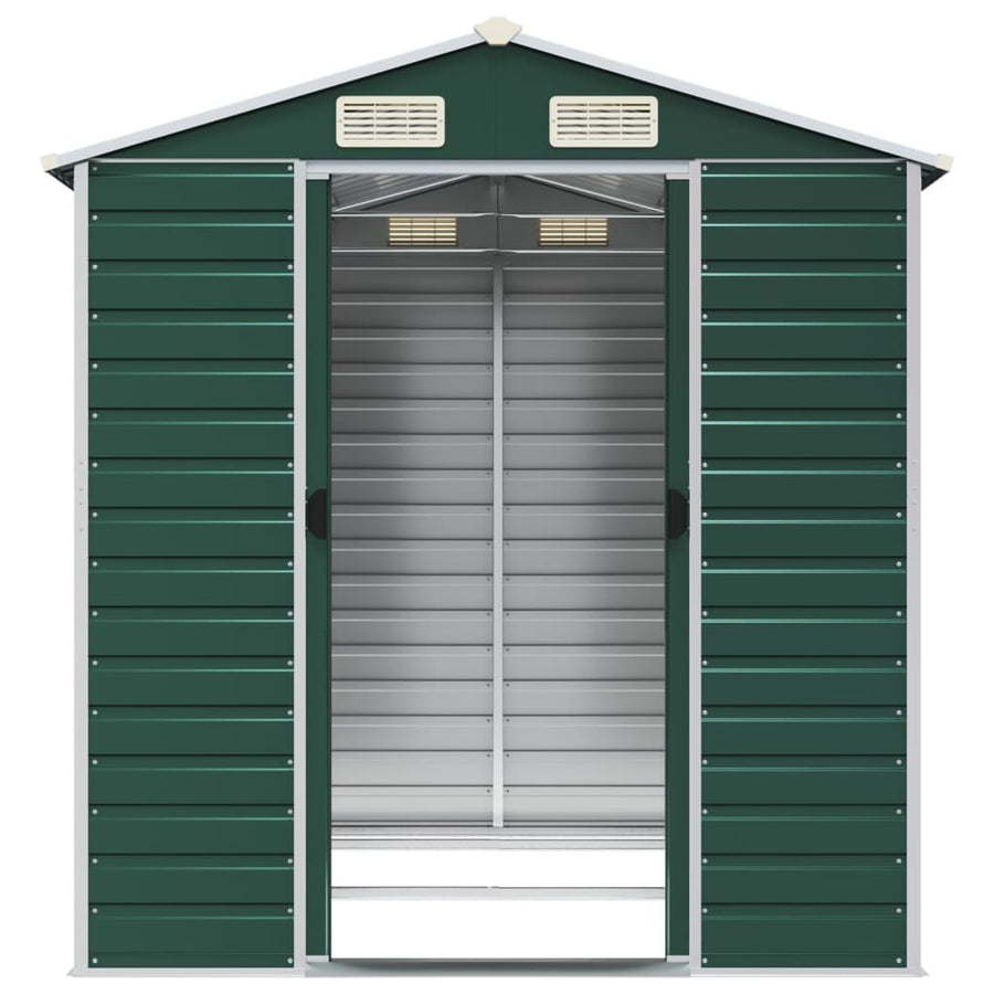 Tuinschuur 191X215X198 Cm Gegalvaniseerd Staal Groen