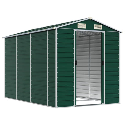 Tuinschuur Gegalvaniseerd Staal 191 x 300 x 198 cm Groen