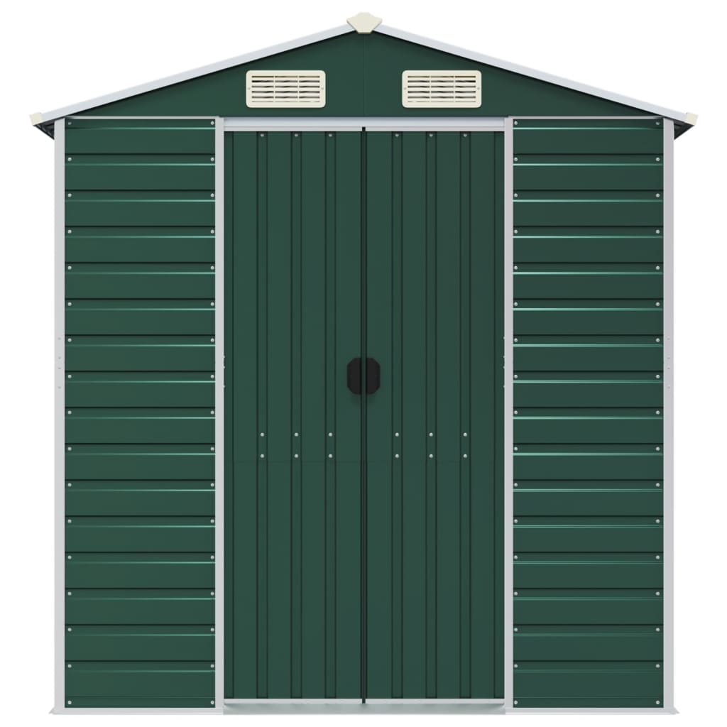 Tuinschuur Gegalvaniseerd Staal 191 x 300 x 198 cm Groen