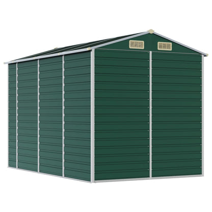 Tuinschuur Gegalvaniseerd Staal 191 x 300 x 198 cm Groen