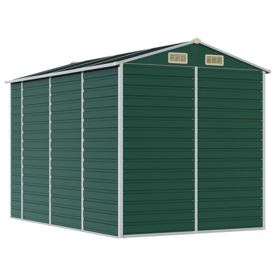 Tuinschuur Gegalvaniseerd Staal 191 x 300 x 198 cm Groen