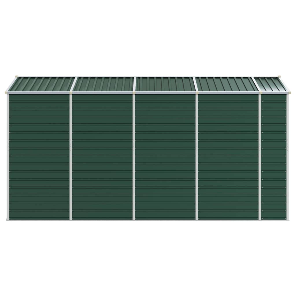 Tuinschuur 191X385X198 Cm Gegalvaniseerd Staal Groen
